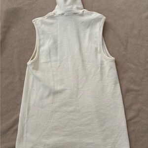 VINTAGE Sleeveless Cream Top